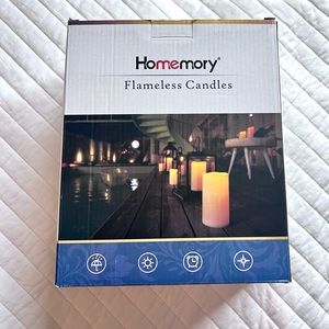 NWT Flameless Candles - Set of 2